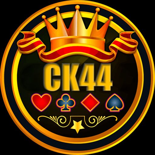 CK44 cartoon gaming characters with coins, cards, and a mobile phone